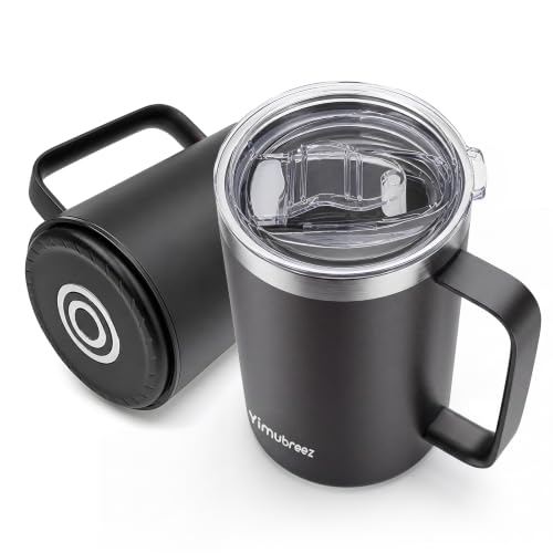 Smart Heated Cup Set, Self-Heating Coffee Mug (14oz-Black)