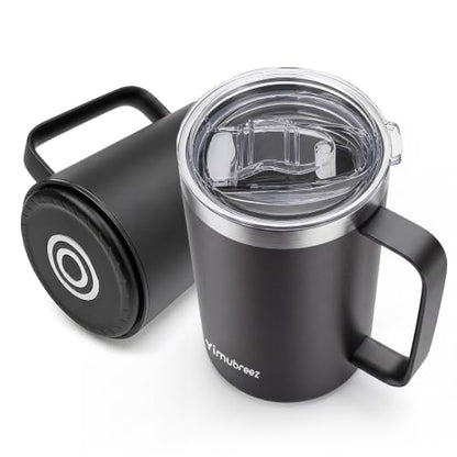Smart Heated Cup Set, Self-Heating Coffee Mug (14oz-Black)