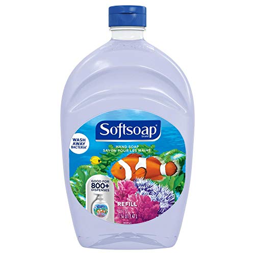 Softsoap Antibacterial Liquid Hand Soap Refill - Aquarium Series - Fresh Scent- Moisturizing Hand Wash, Savon a Main, Dermatologically Tested, for Soft Smooth Skin, 1.47 Liters (Pack of 1) (Packaging May Vary)