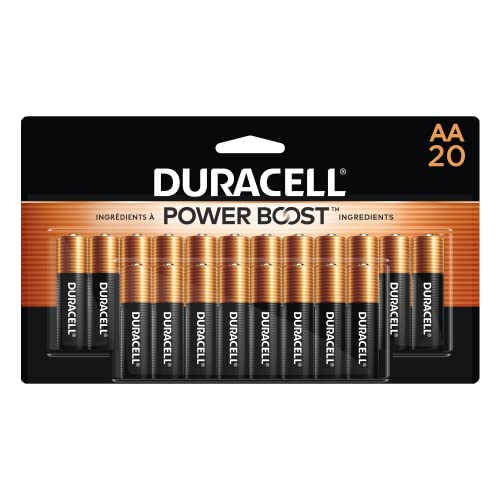 Duracell Coppertop AA Batteries, 20 Count, 12-Year Shelf Life, Long-Lasting