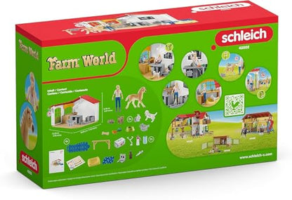 Schleich Farm World - 43Pc Veterinarian Practice with Pets | 42502