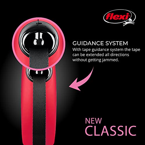 Flexi 25210755: Classic Retractable Tape Dog Leash, Red Xs 26 Lbs 10Ft