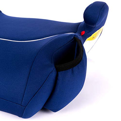 Diono Solana 2022, No Latch, Single Backless Booster Car Seat, Lightweight, Machine Washable Covers, Cup Holders, Blue