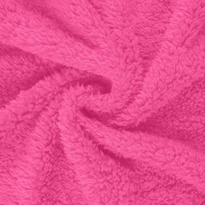 Womens Plush Robes Solid Short Bathrobe with Pockets and Belt