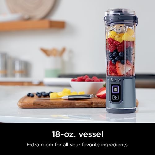 Ninja Blast Portable Blender, Cordless, 18oz/530mL, Denim Blue, BC151NVC