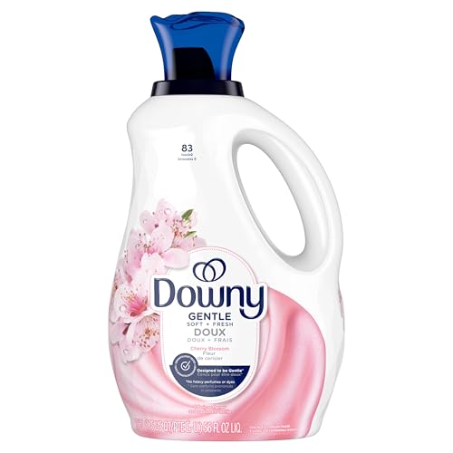 Downy Gentle Soft + Fresh Fabric Softener Liquid, Cherry Blossom Scent, 83 loads, 1.66L