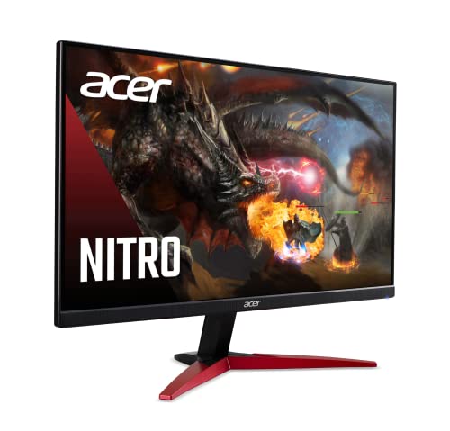 Acer KG241Y Sbiip 23.8" Full HD (1920 x 1080) Widescreen VA Gaming Monitor |AMD FreeSync Premium | 1ms (VRB) | 165Hz Refresh | VESA Compliant | HDMI Cable Incl.