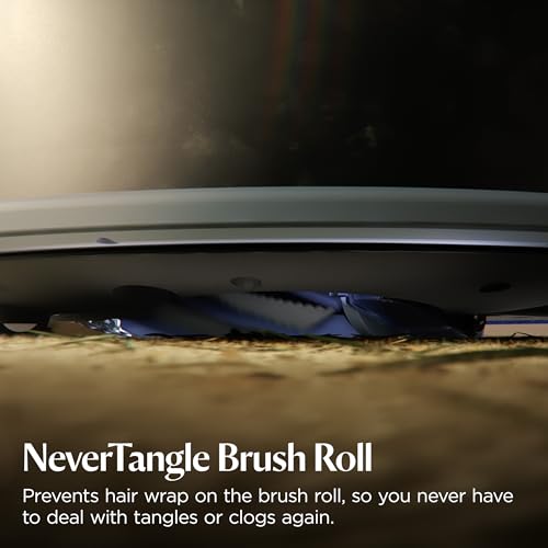 Bissell FlexClean FurForce Robot Vacuum & Mop with No Tangle Pet Brush Roll, LiDAR Navigation & Liftable Pad for Pet Hair Removal on Hard Floors & Rugs, 180min Runtime 60-Day Dust Collection, 4270F