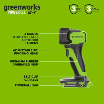 Greenworks 24V Cordless Brushless Combo 400 in-lbs Drill/Driver +1950 in-lbs Impact Driver +6.5" Circular Saw +200LM Flashlight, 2.0Ah + 4.0Ah Batteries (24,000mAh Power Bank) and 65W USB-C Charger