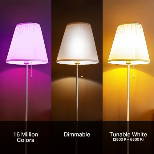 Kasa Multicolor Smart Wi-Fi Light Bulbs KL125P4, A19, 4-Pack