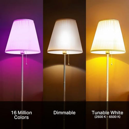 Kasa Multicolor Smart Wi-Fi Light Bulbs KL125P4, A19, 4-Pack
