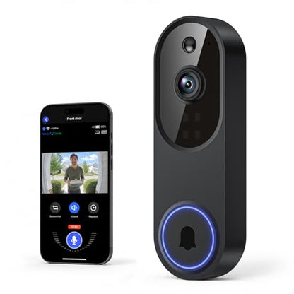 Nexosoar 1080p Wireless Doorbell Camera with Real-Time Alerts