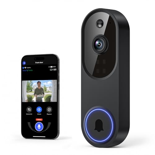 Nexosoar 1080p Wireless Doorbell Camera with Real-Time Alerts