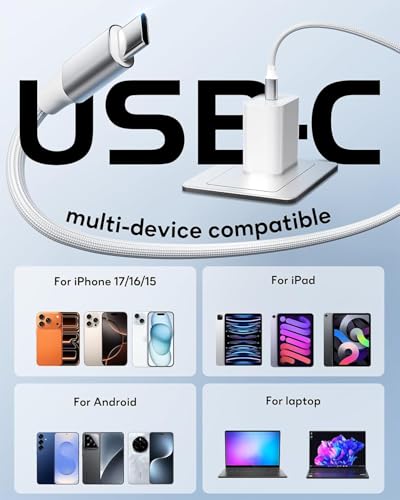 iPhone Charger Fast Charging 20W iPhone 17 2 Pack USB C Charger Block