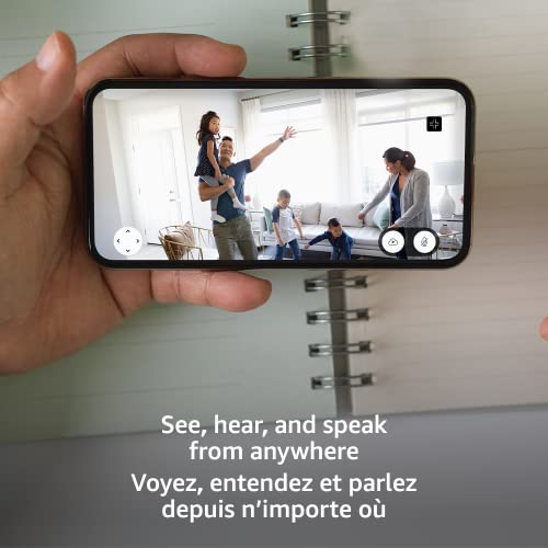 Blink Mini Pan-Tilt Camera (newest model), Rotating indoor plug-in smart security camera, two-way audio, HD video, motion detection, Works with Alexa (White)