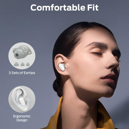Oraolo Wireless Earbuds Bluetooth 5.4 in Ear Headphones White