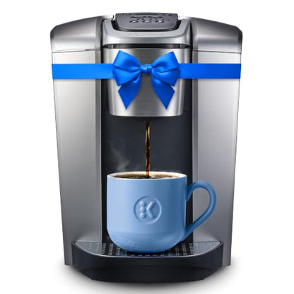 Keurig K-Elite Single Serve K-Cup Pod Coffee Maker, With Iced Brew Functionality And Quiet Brew Technology, Brushed Silver