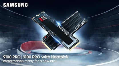 Samsung 9100 PRO Series 1TB PCIe 5.0 x4 NVMe 2.0 M.2 Internal SSD, Up to 14,700MB/s, Thermal Control, MZ-VAP1T0B/AM
