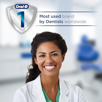 Oral-B iO Deep Clean + Protect Rechargeable Electric Toothbrush, White with Visible Pressure Sensor, 5 Cleaning Settings, 2 Min Timer, an iO Series 7 Toothbrush, 2 Replacement Brush Heads, and Charging Travel Case