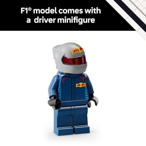 LEGO Speed Champions Oracle Red Bull Racing RB20 F1 Race Car Model Kits - Building Set for Adults, Ages 18+ with Realistic Features - Red Bull DIY Crafts for Display - Gift Idea for F1 Fans - 77243