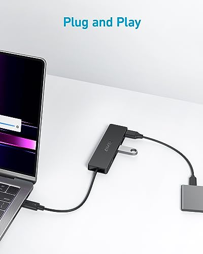 Anker USB C Hub, 4 Ports USB 3.0 Data Hub with 5Gbps Data Transfer