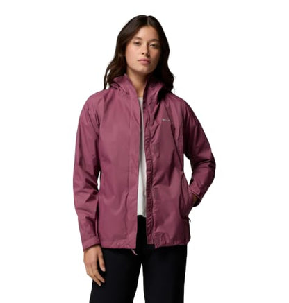 Columbia Women's Arcadia II Waterproof Rain Jacket, Antique Mauve, Large