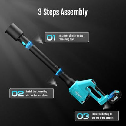 YARDCARE 2026 NEW Electric Cordless Leaf Blower with 4.0AH Battery and Charger, 460CFM/120 MPH Leaf Blower, 5-Speed + Turbo Mode, Battery Powered Blowers for Lawn Care, Patio Cleaning