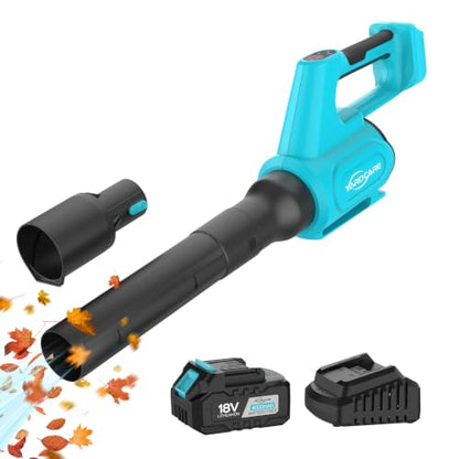 YARDCARE 2026 NEW Electric Cordless Leaf Blower with 4.0AH Battery and Charger, 460CFM/120 MPH Leaf Blower, 5-Speed + Turbo Mode, Battery Powered Blowers for Lawn Care, Patio Cleaning