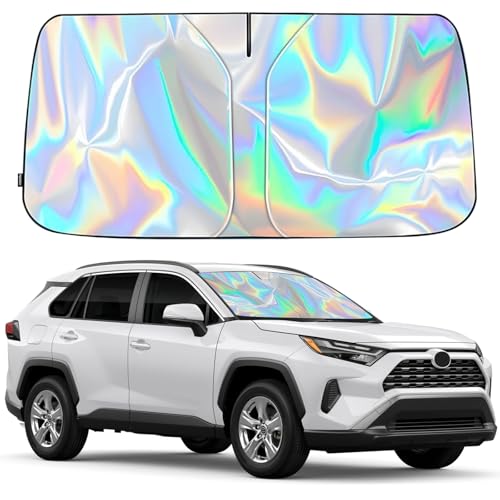 RECCI 240T Laser Reflective Windshield Sun Shade, Heat & UV Protection