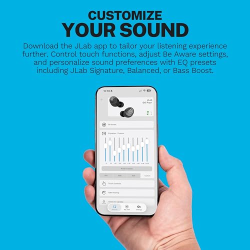 JLab Go Air Pop+ Wireless Bluetooth Headphones - 35h, Violet