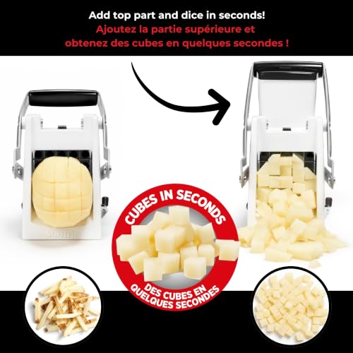 Starfrit Pro Fry Cutter & Cuber, 3-in-1 Potato & Vegetable Cutter