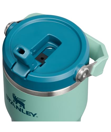 STANLEY IceFlow 2.0 Flip Straw Tumbler with Handle 20 oz | Twist On Lid and Flip Up Straw | Leakproof Water Bottle | Insulated Stainless Steel | BPA-Free | Spring Green