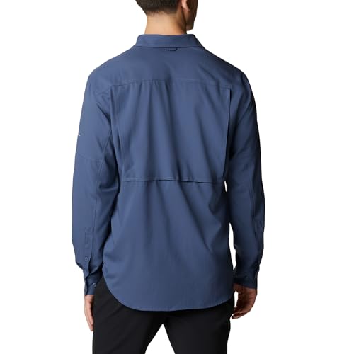 Columbia Men's Silver Ridge Utility Lite Long Sleeve, Dark Mountain, Large