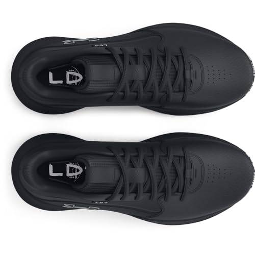 Under Armour Unisex-Adult Lockdown 7 Sneaker, (003) Black/Black/Metallic Silver, 12 Women/10.5 Men