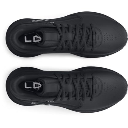 Under Armour Unisex-Adult Lockdown 7 Sneaker, (003) Black/Black/Metallic Silver, 12 Women/10.5 Men