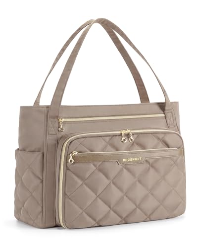 BAGSMART 15.6 Inch Laptop Bag Teacher Tote Bag with Insulated Pocket
