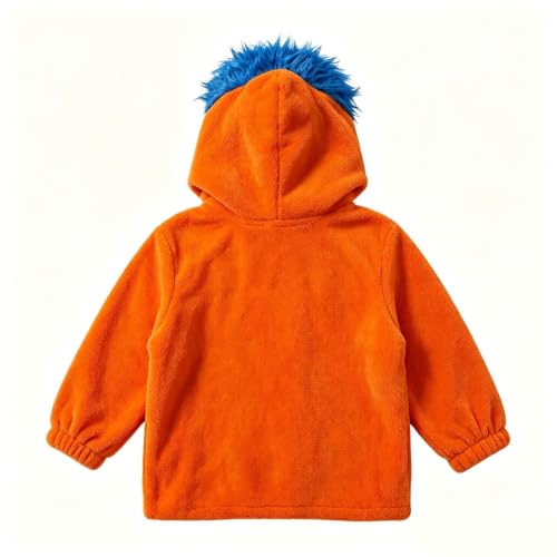 Big Mouth Monster Hoodie Adult Men Fuzzy Sherpa Pullover Halloween Costumes