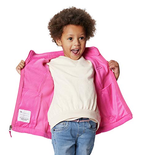 Columbia Girls Benton Springs Fleece Jacket, Pink Ice, 4T US