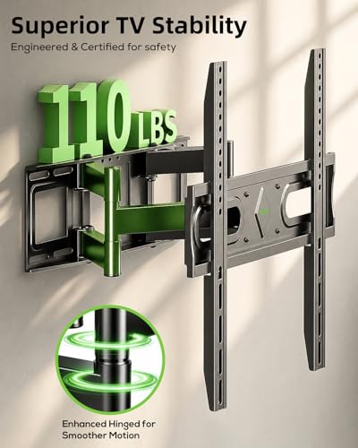 USX MOUNT Full Motion TV Wall Mount for 32-65 Inch TVs up to 110 Lbs