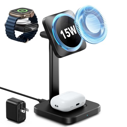 ESR 3 in 1 MagSafe Charger Stand w/CryoBoost, for iPhone Duo/18 Pro/17-12