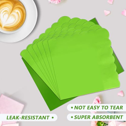 120pcs Lime Green party plates cups and napkins for 40 Guests