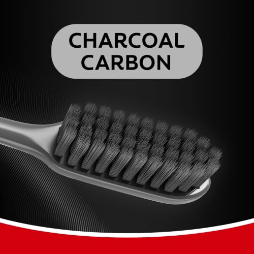 Colgate Slim Soft Charcoal Toothbrush, Ultra Soft, 2 Pack