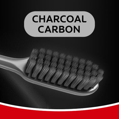 Colgate Slim Soft Charcoal Toothbrush, Ultra Soft, 2 Pack