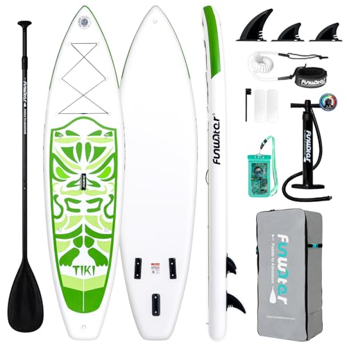 Planche de paddle gonflable FunWater avec accessoires SUP pour débutants