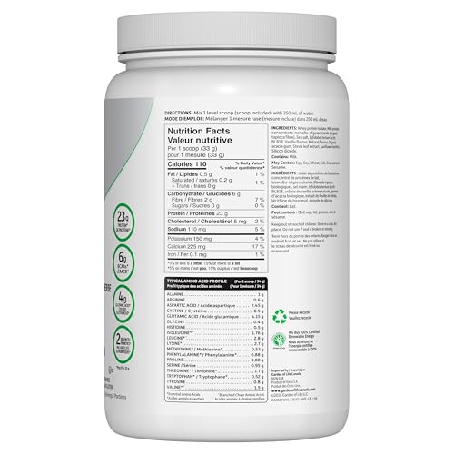 Garden of Life Sport Certified Grass Fed Whey, Vanilla, 640g