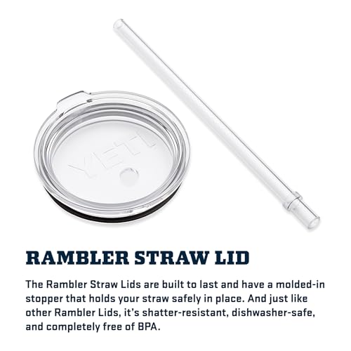 YETI Rambler 35 oz Straw Mug, Vacuum Insulated, Stainless Steel, Big Wave Blue