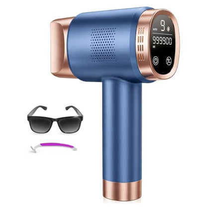 IPL Laser Hair Removal for Women and Men, Permanent Hair Reduction 2026 | 20.5J Energy, Long-Lasting Results,Ice-Cooling Contact for Painless, 97% Hair Reduction, for Armpits Legs Arms Bikini Line