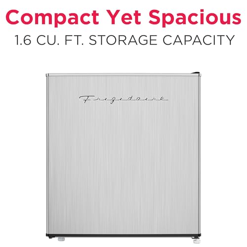 Frigidaire 1.6 cu ft Stainless Mini Fridge, Internal Freezer Compartment