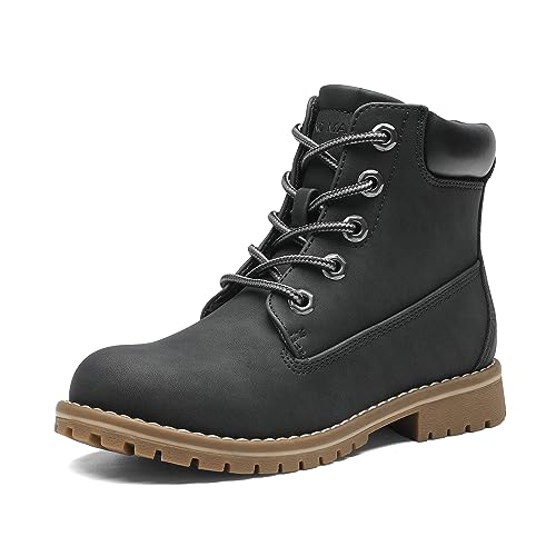 Bruno Marc Boy's Winter Snow Boots Outdoor Ankle Boot,Black,2 Little Kid | Superior Warm,Winter,Water-Repellent Upper,Lace-Up Adjustable Fit,Anti-Slip TPR Outsole