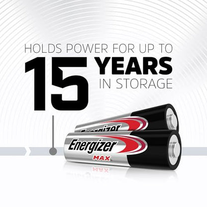 Energizer AA Batteries, Max Double A Battery Alkaline, 20 Count